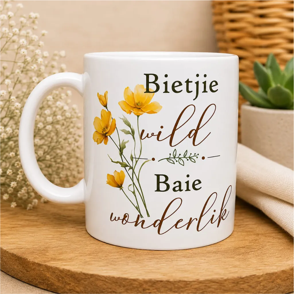 Bietjie wild, baie wonderlik - Koffiebeker